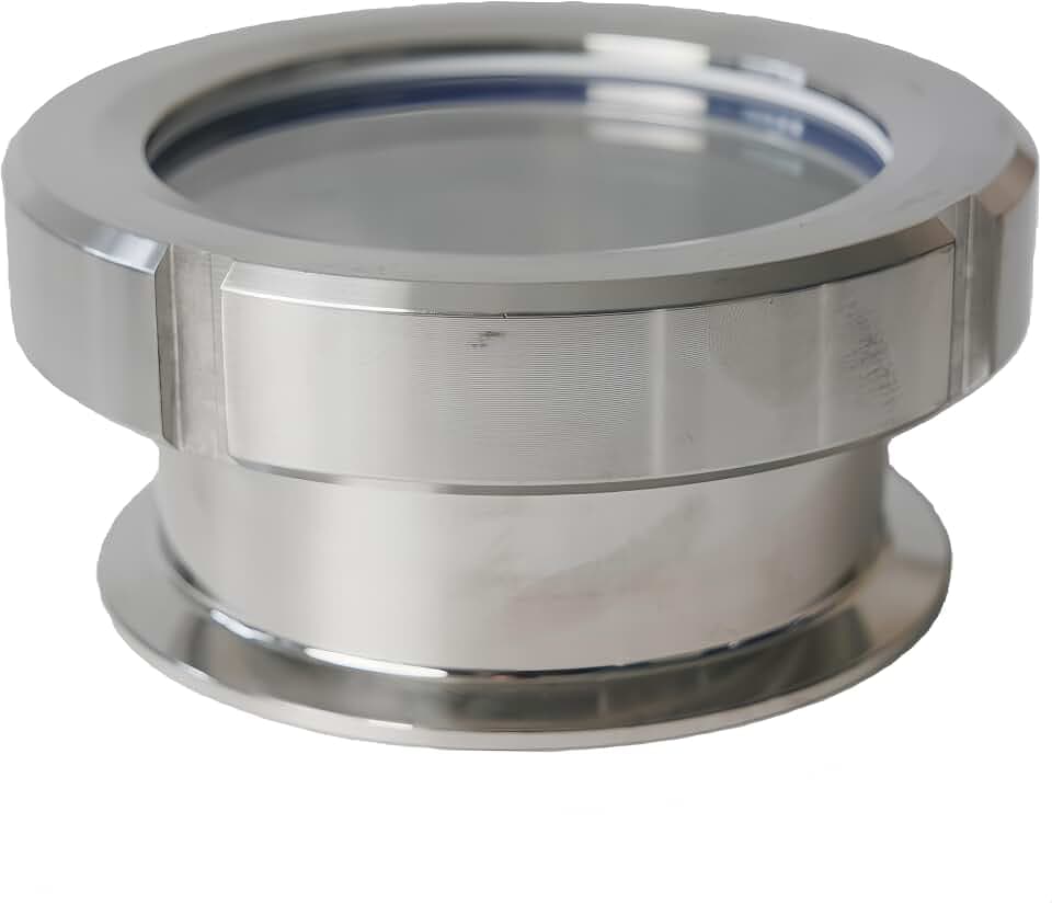 Tri Clamp Sight Glass Front Facing Stainless Steel (6 inch Tri Clamp)
