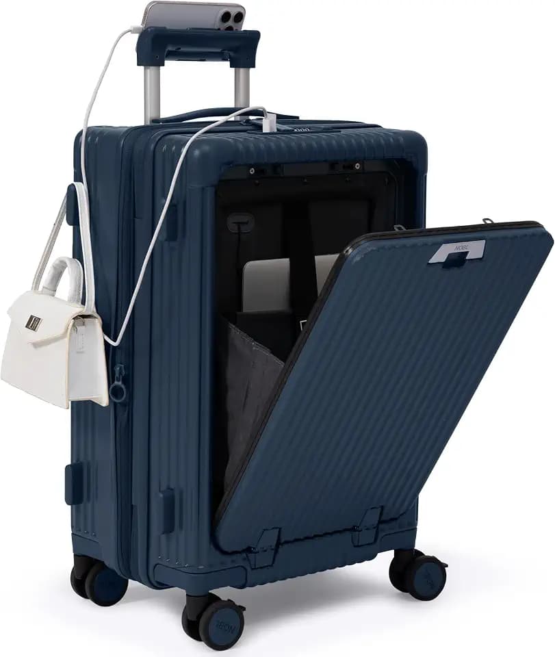 Nobl Travel Expandable Carry on Luggage, Aluminum Frame Hard Shell Suitcase