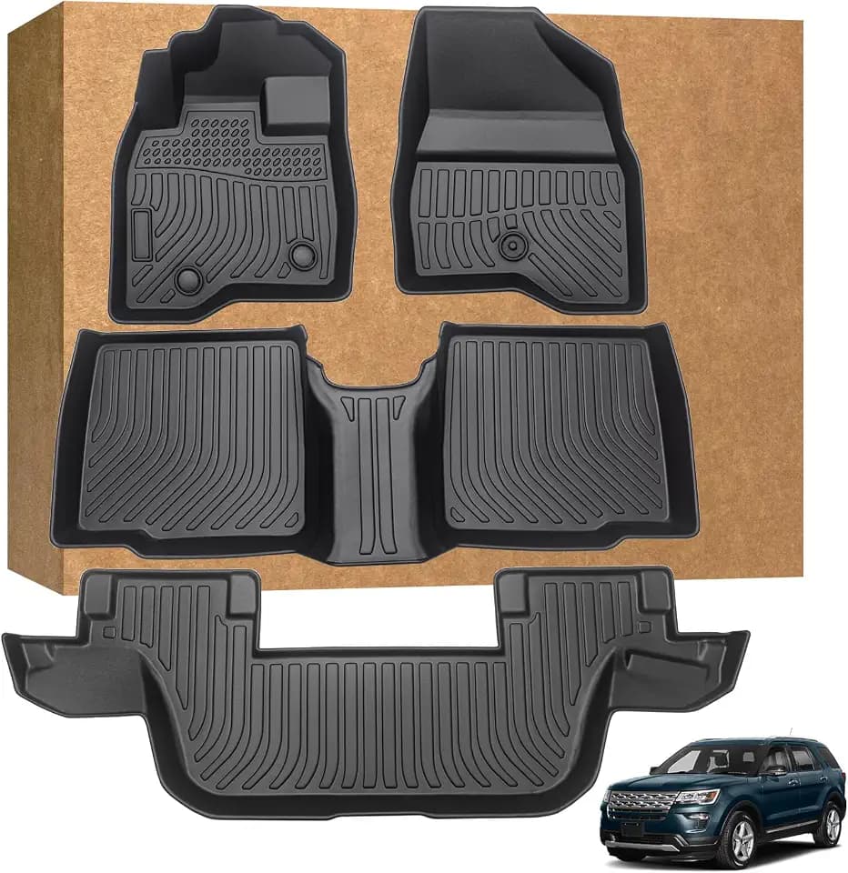 Floor Mats for Ford Explorer 2015-2019 (for Bench 7 Seats & Bucket 6 Seats)
