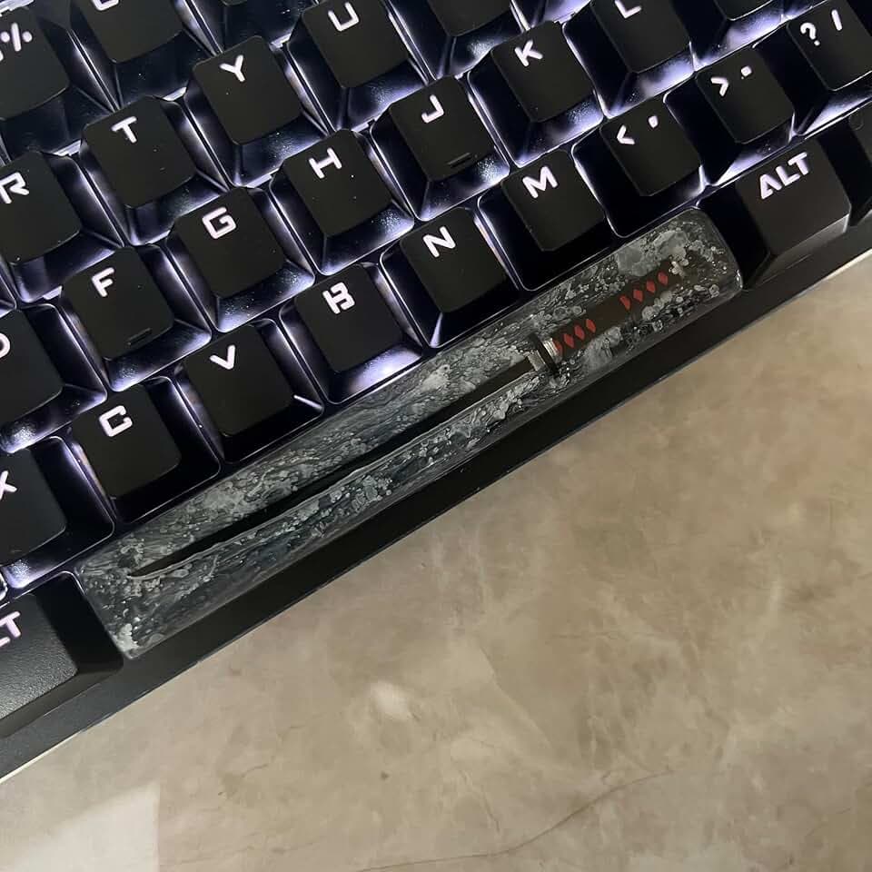 Custom Keycap Black Knife Space Bar Keycap for MX Mechanical Keyboard