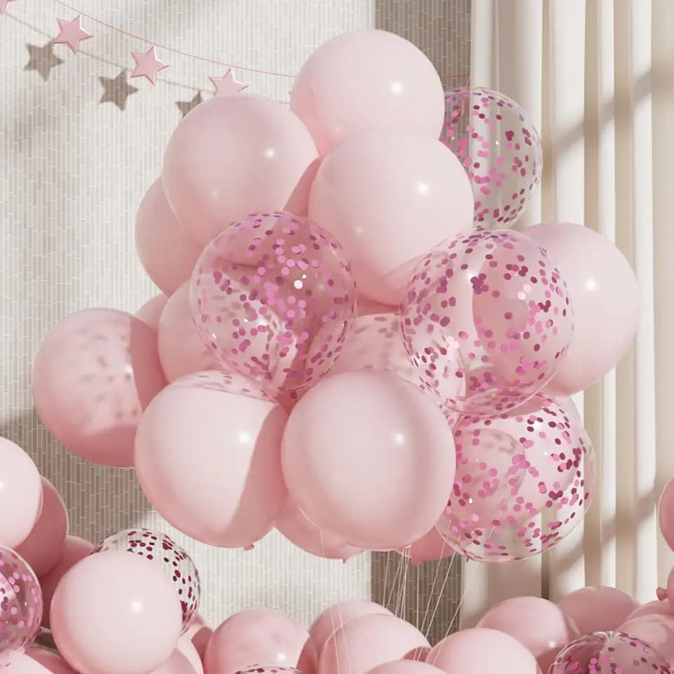 Rosa Luftballons 55 Stück 12 Zoll Ballons Latex