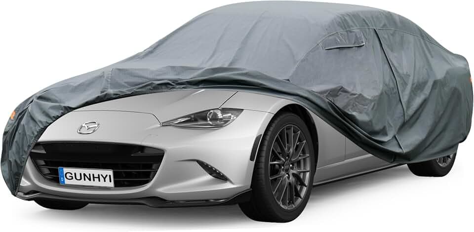 GUNHYI 16 Layers Car Cover for Sports Small Car Waterproof All Weather