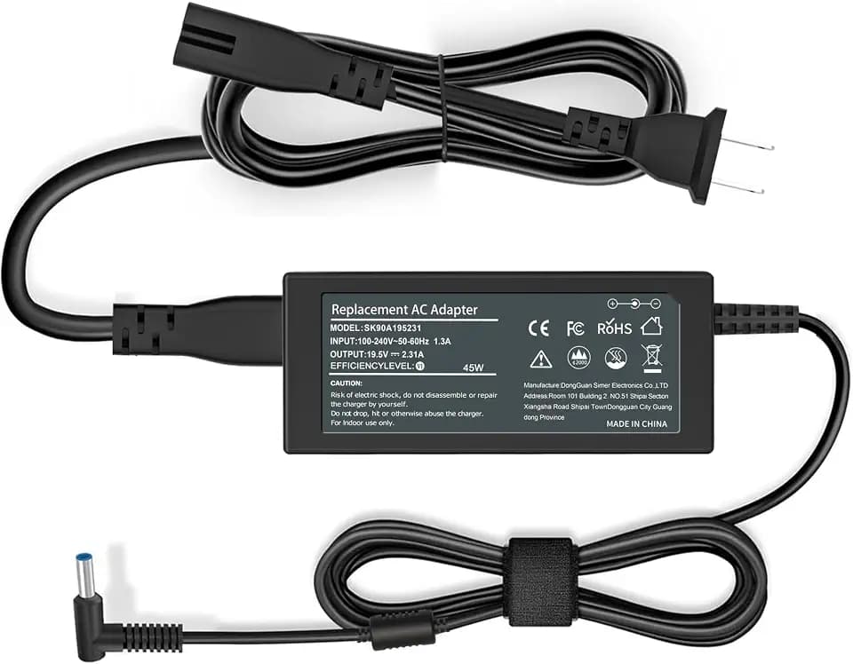 SZGUDULO 45W 19.5V 2.31A Charger for HP Laptop Computer Smart Blue Tip
