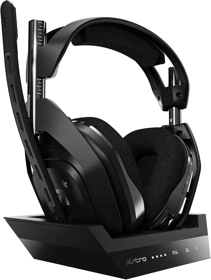 ASTRO Gaming A50 Wireless Headset + Base Station Gen 4 - Compatible With PS5, PS4, PC, Mac - Black/Silver