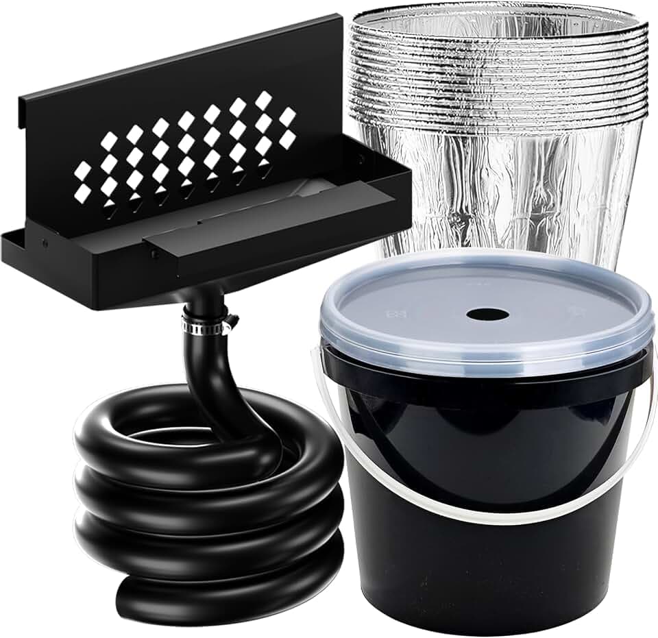 Eveanro Rear Grease Drainage System for Blackstone Grease Catcher Upgrade