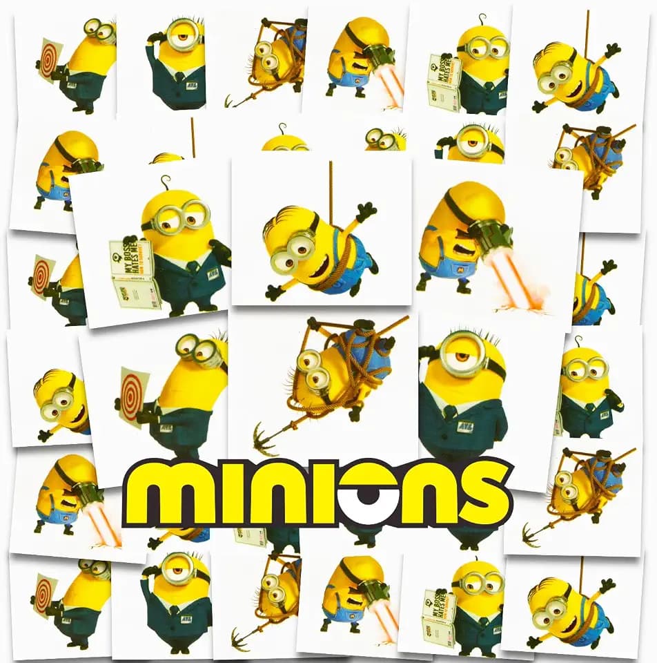 Minions Tattoos for Kids Party Favors Bundle - 72 Pc Individual Tattoos