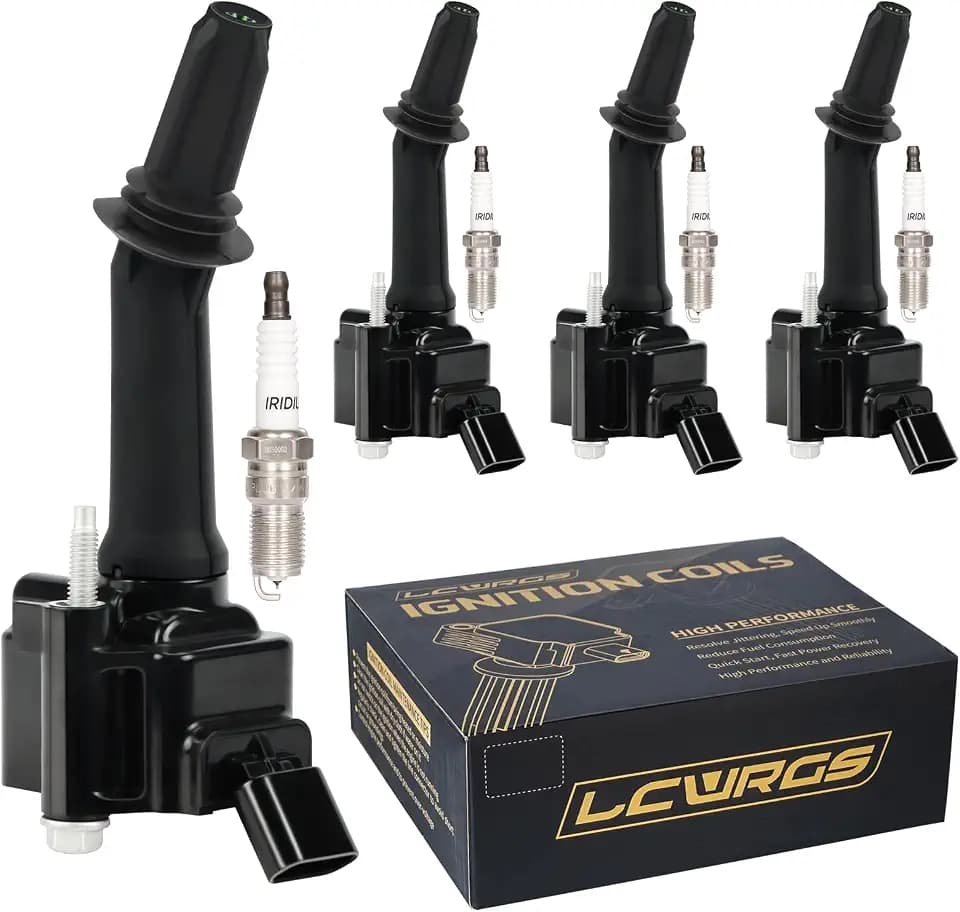 Set of 4 Ignition Coil Pack and Spark Plugs fits for 2016 2017 2018 2019 Chevy Cruze Equinox Malibu Volt GMC Buick Encore Terrain 1.4 1.5 L4 Coils Spark Plugs Replaces UF802 91970
