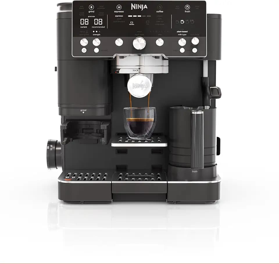 Ninja Luxe Premier 3-in-1-Kaffeemaschine Mitternachtsschwarz ES601EUBK