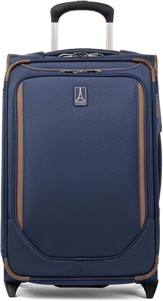 Travelpro Crew Classic Softside Carry-On Luggage, Blue, 22-Inch