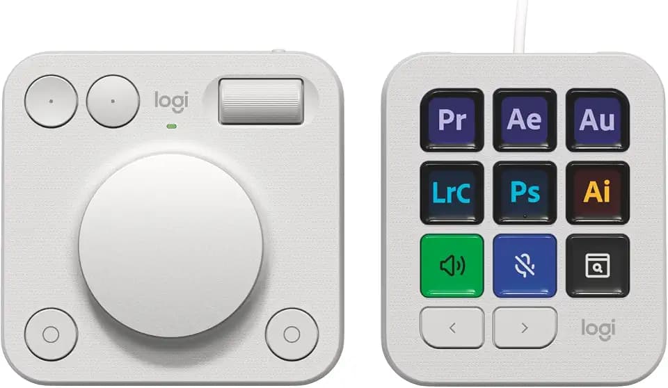 Logitech MX Creative Console 9 Customizable Keys - Pale Grey