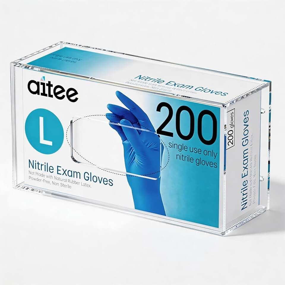 AITEE Acryl Handschuhhalter für 1 Boxen, Wandhalterung für Handschuhe