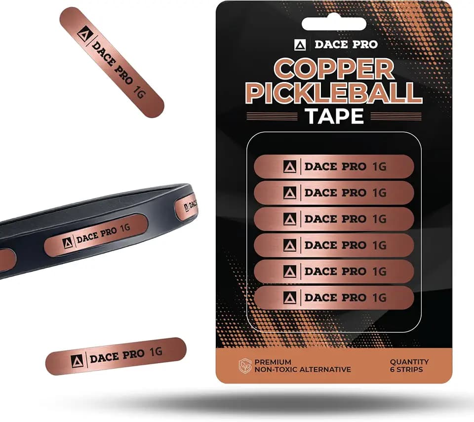 Copper Pickleball Paddle Weights – 1g Precision Strips, Pickleball Weights for Paddles, Pickleball Tungsten Tape & Lead Tape Alternative for Paddle Balance, Sweet Spot Control (Lead-Free)