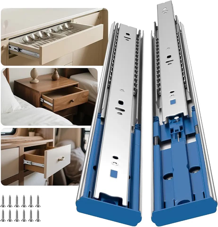 Goldenwarm 4 Pairs Soft Close Drawer Slides 12 Inch Heavy Duty Runners