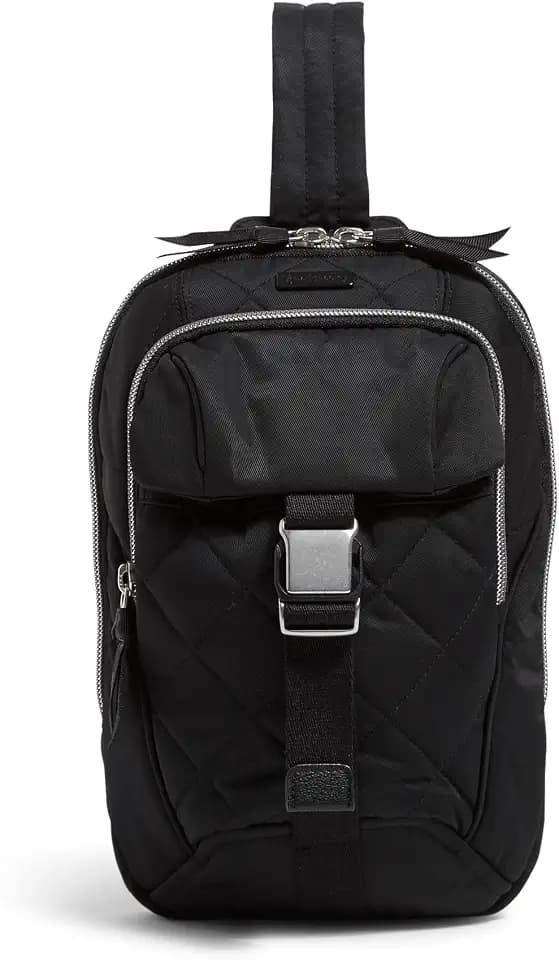 Vera Bradley Women's Performance Twill Utility Sling Backpack, Black, One Size