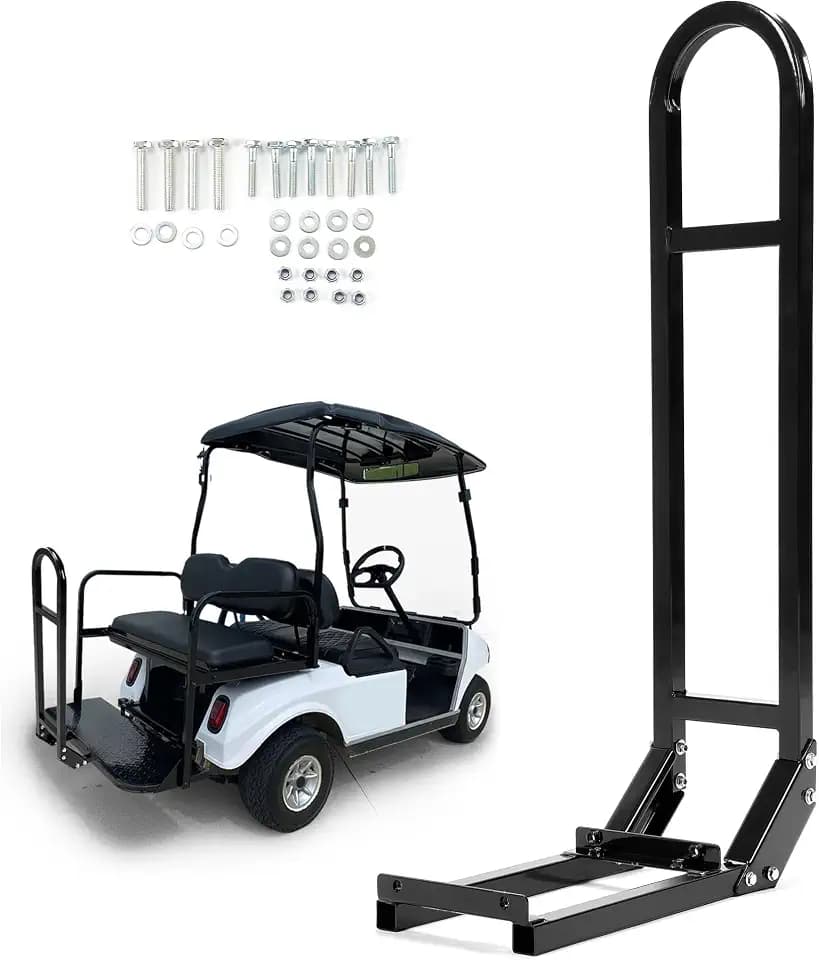 ECOTRIC Universal Golf Cart Rear Seat Safety Grab Bar Safety Seat Handle