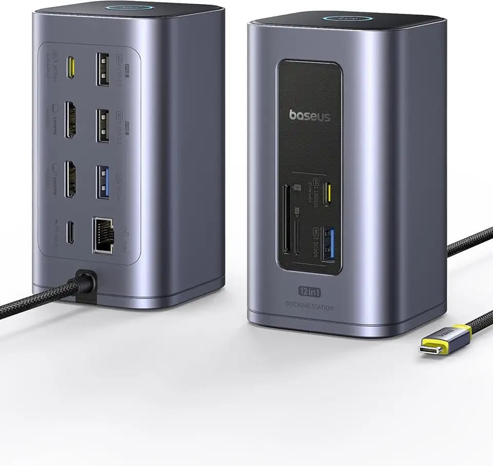 Baseus Spacemate Nomos Air Docking Station 12-in-1 for Dual Monitor Windows