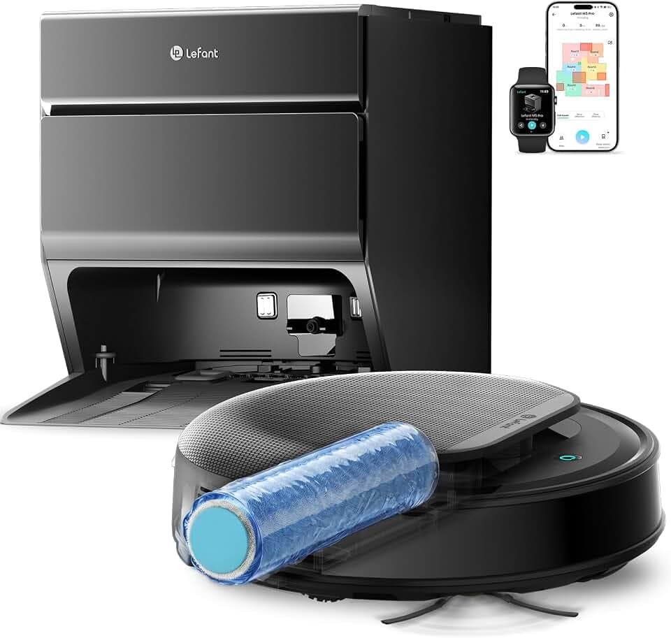 Lefant M5 Pro Saugroboter mit Wischfunktion, 23.000Pa Saugkraft
