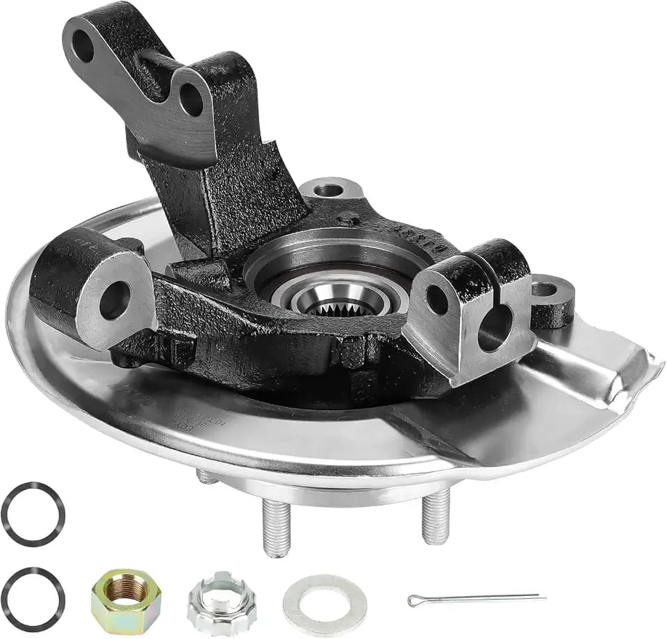New Front Left Steering Knuckle & Wheel Bearing Hub Assembly, 4WD AWD FWD