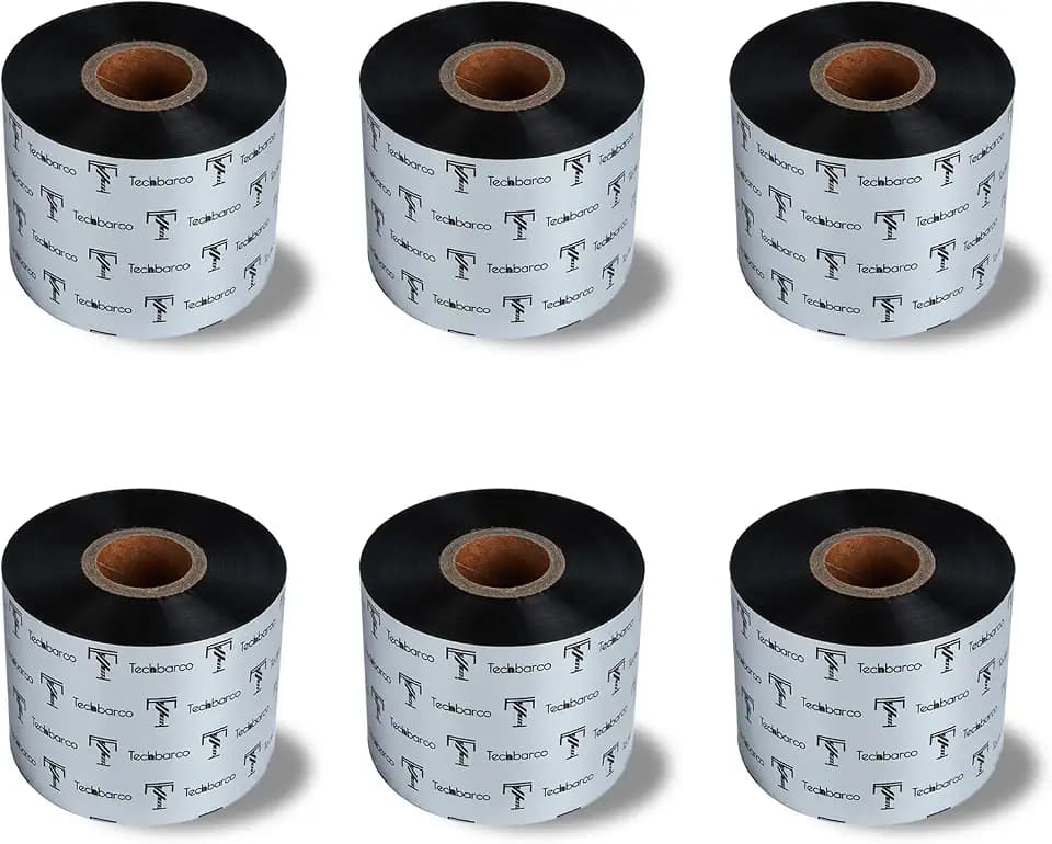 6 Rolls 2.36" x 1476' Premium Enhanced Wax Thermal Transfer Ribbon