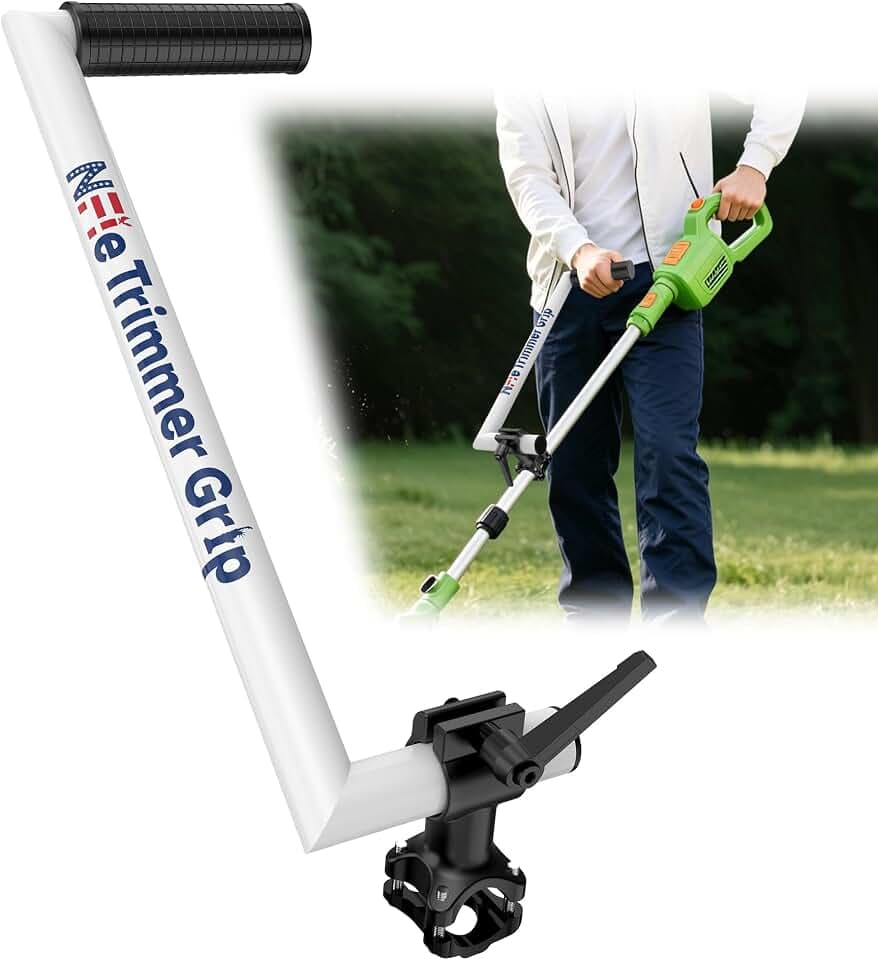 Upgraded Weed Eater Handle, String Trimmer Handle Extension Back Saver, Ergonomic Weed Wacker Grip for Lawn Care, Grass，Landscaping, Yard （17”）