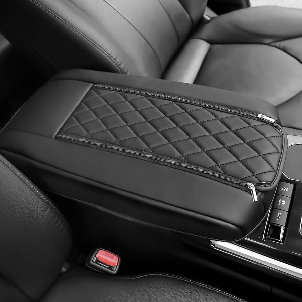 Car Center Console Cover Compatible with Toyota Highlander 2020-2025 2026 Accessories,Car Armrest Box Pad,Console Armrest Box Lid Protector Accessories