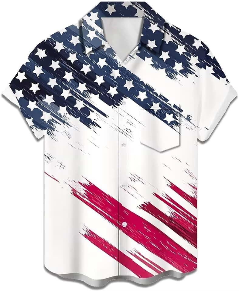 Bowling Shirts for Men Print Short Sleeve Regular Fit Hawaiian Casual Button Down Beach Shirts