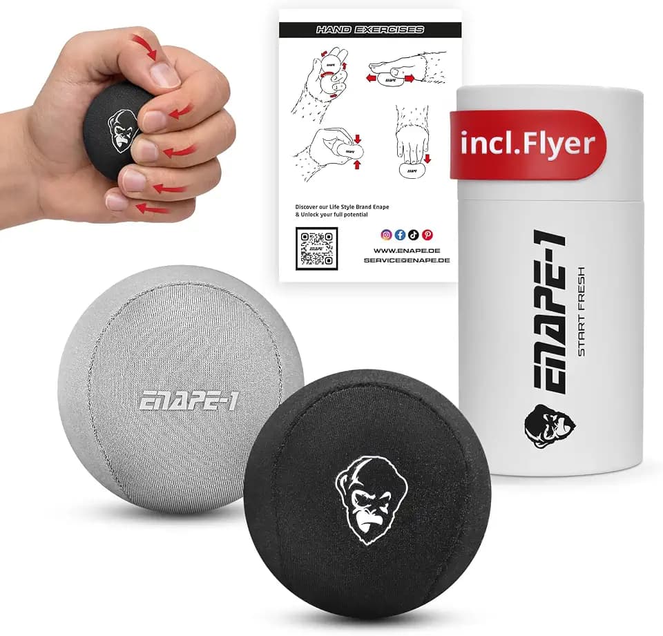 Stressball für Erwachsene – 2er Set in Box – Antistressball gegen Stress & Wut – Anti Stress Ball zur Stressbewältigung und Konzentration für Büro, Schule & Therapie