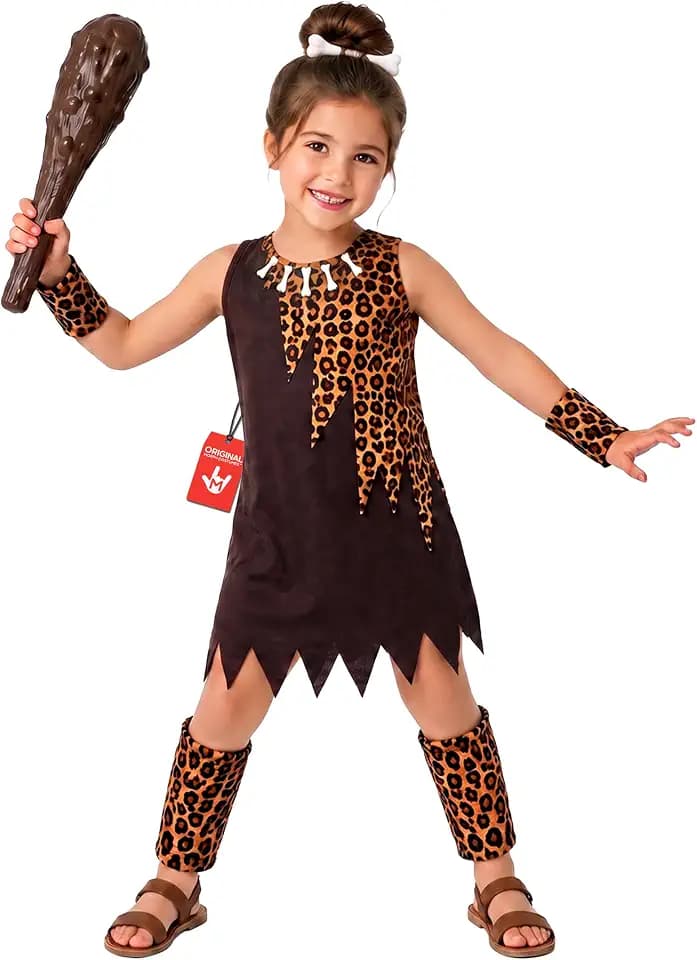 Fun Shack Steinzeit Kostüm Kinder, Höhlenmensch Halloween Kostüm Kinder
