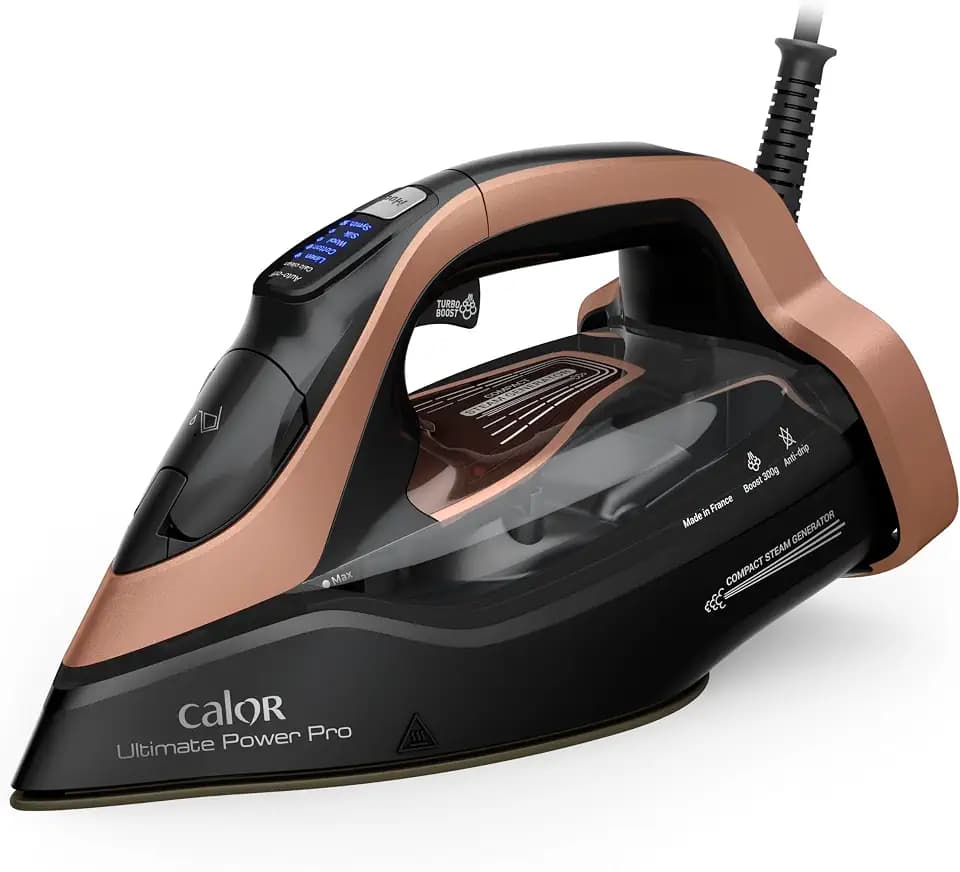 Calor Ultimate Power Pro Dampfbügeleisen, 3200 W, 85 g/min Dampfleistung, 300 g/min Dampfstoß, FV9E50C0, Frankreich