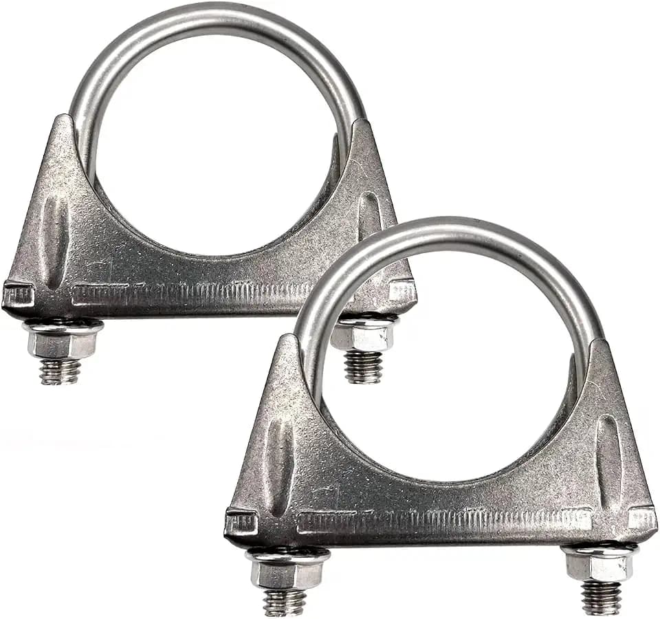 Heavy Duty 2.25" 2-1/4 Inch Exhaust U Bolt Clamp Stainless