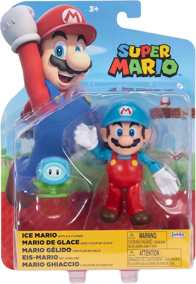 World of Nintendo 4 Actionfigur-Zubehör Ice Mario Flower