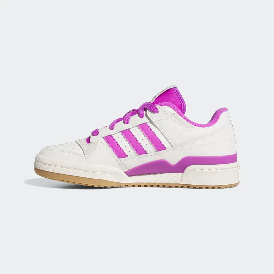 adidas Womens Forum Low Cl Sneakers Shoes Casual - Purple, White
