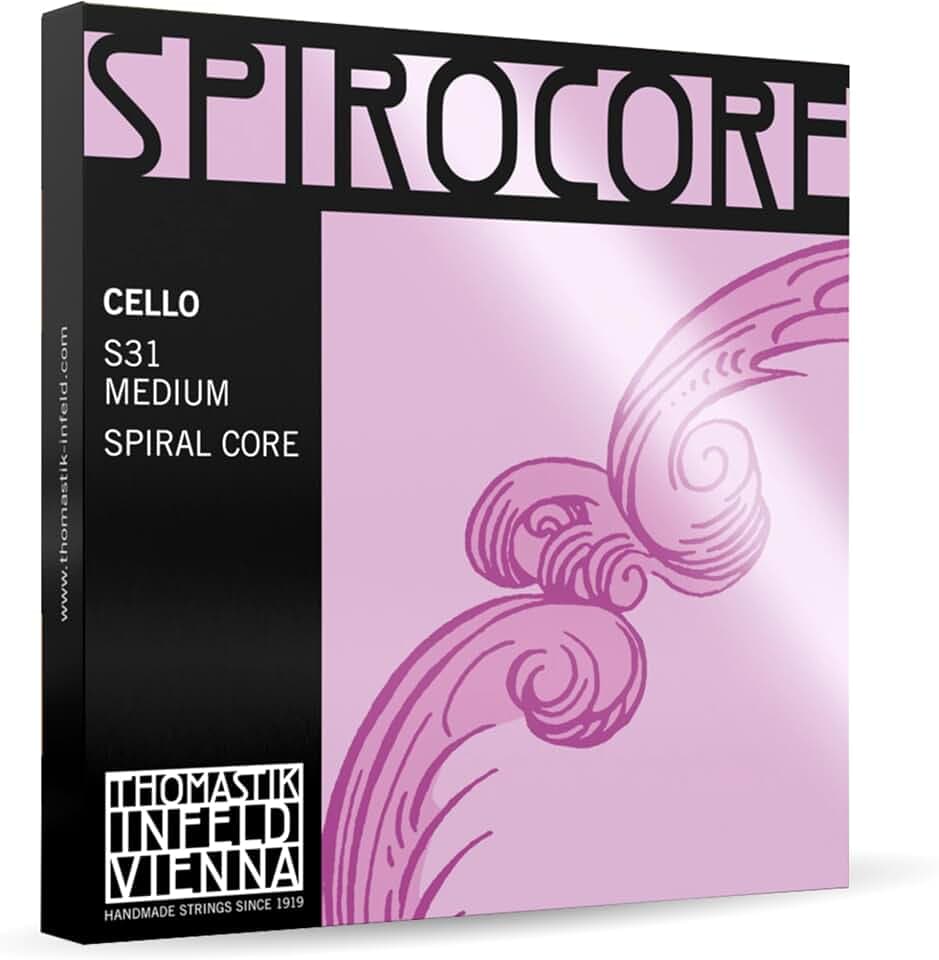 Thomastik Saiten für Cello Spirocore Spiralkern Satz 4/4 mittel Chrom