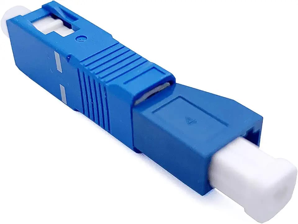 Elfcam® - Glasfaser Adapter LC Buchse auf SC Stecker，LWL Kupplung LC/UPC Female auf SC/UPC Male Simplex Monomode, 1 Stück