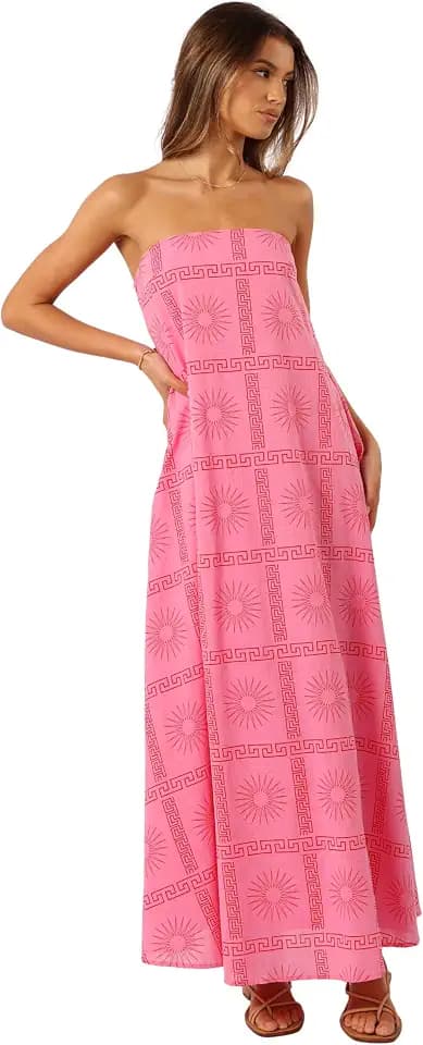 Petal & Pup Women's Soph Strapless Maxi Dress