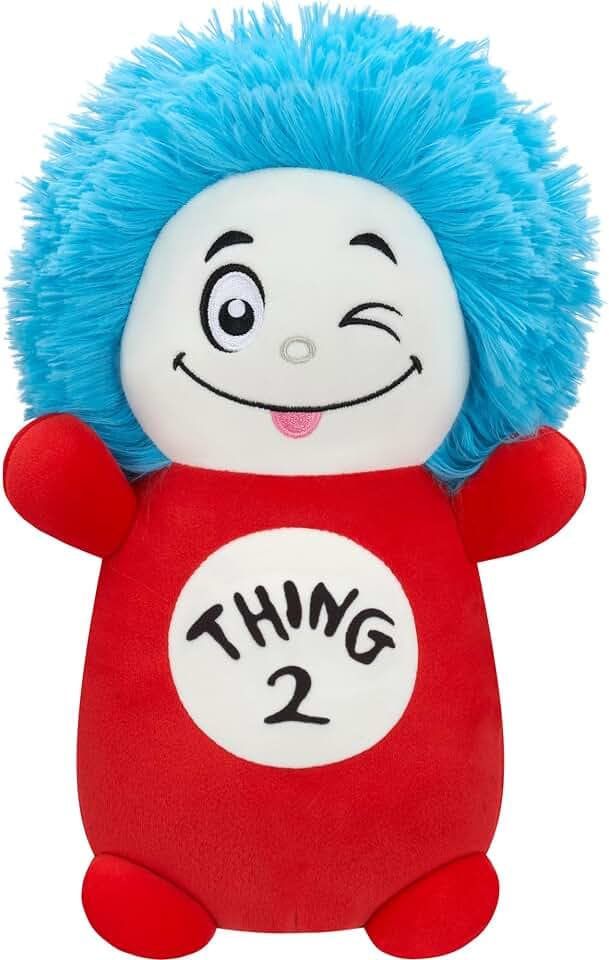 Squishmallows Original The Cat in The Hat 10in Thing 2 HugMees – Ultrasoft Official Jazwares Plush (Medium-Sized)