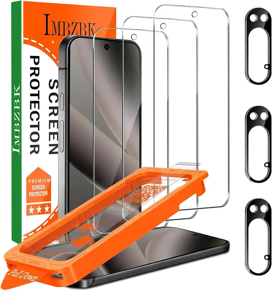 IMBZBK 3 Pack Screen Protector for Google Pixel 10 Pro, Tempered Glass