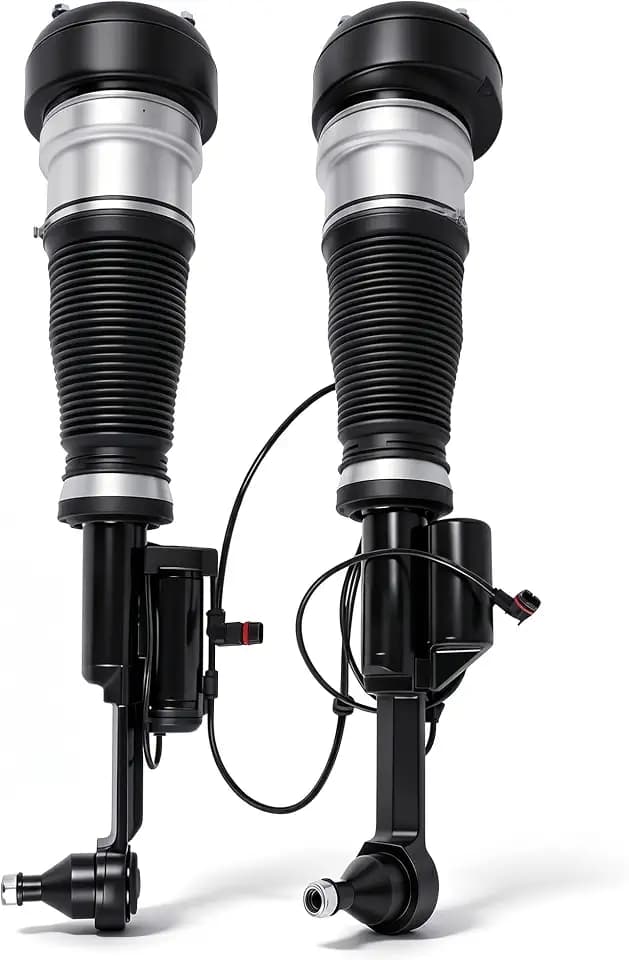 KUIPERAUTO 2x Front Air Suspension Strut Spring Shock Absorber Compatible for 2007-2012 4Matic Mercedes Benz S-Class W221 4Wd S350 S450 S550 Cl550 Replaces 2213200538 2213200438