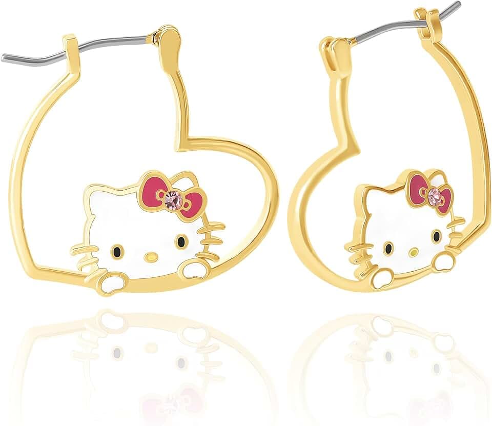 Sanrio Hello Kitty and Friends Earring Collection – Yellow Flash-Plated