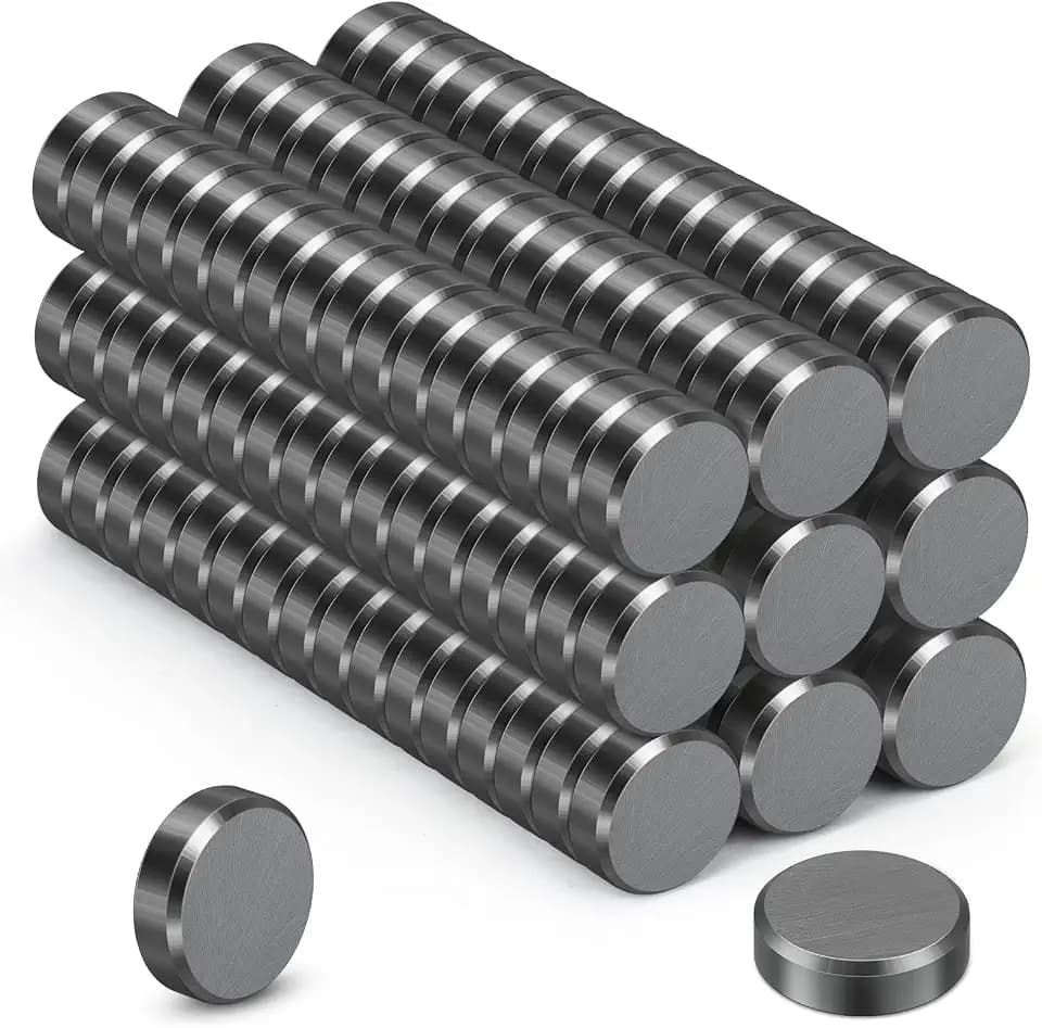 Wukong Ferrit Magnete Stark, 15×5mm | 150 Stück Starke Magnete Whiteboard, KühlschrankMagnete für Magnettafel, Büro, Ausschreibung und Schule