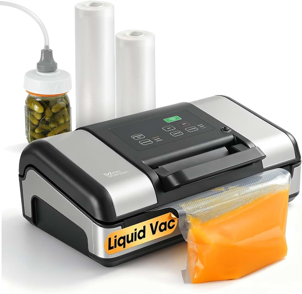 Vesta Precision 12" Vacuum Sealer for Food & Liquids, 1x50' or 2x20' Rolls