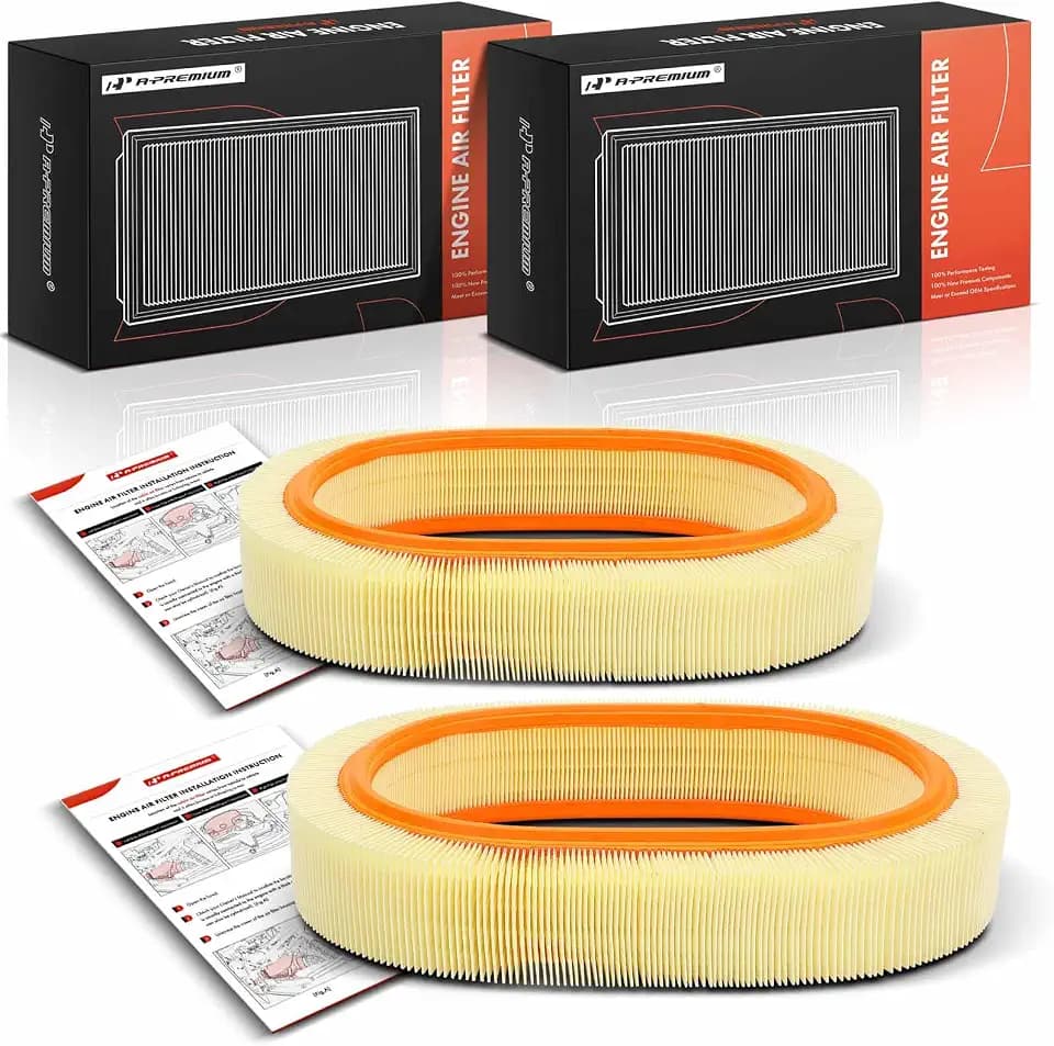A-Premium 2-PC Engine Air Filter Compatible with Mercedes-Benz Models