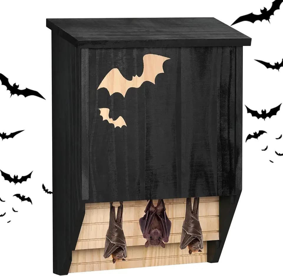 Bat House, Large 2-Chamber Bat Houses for Outdoors for Tree Bat Box Kit