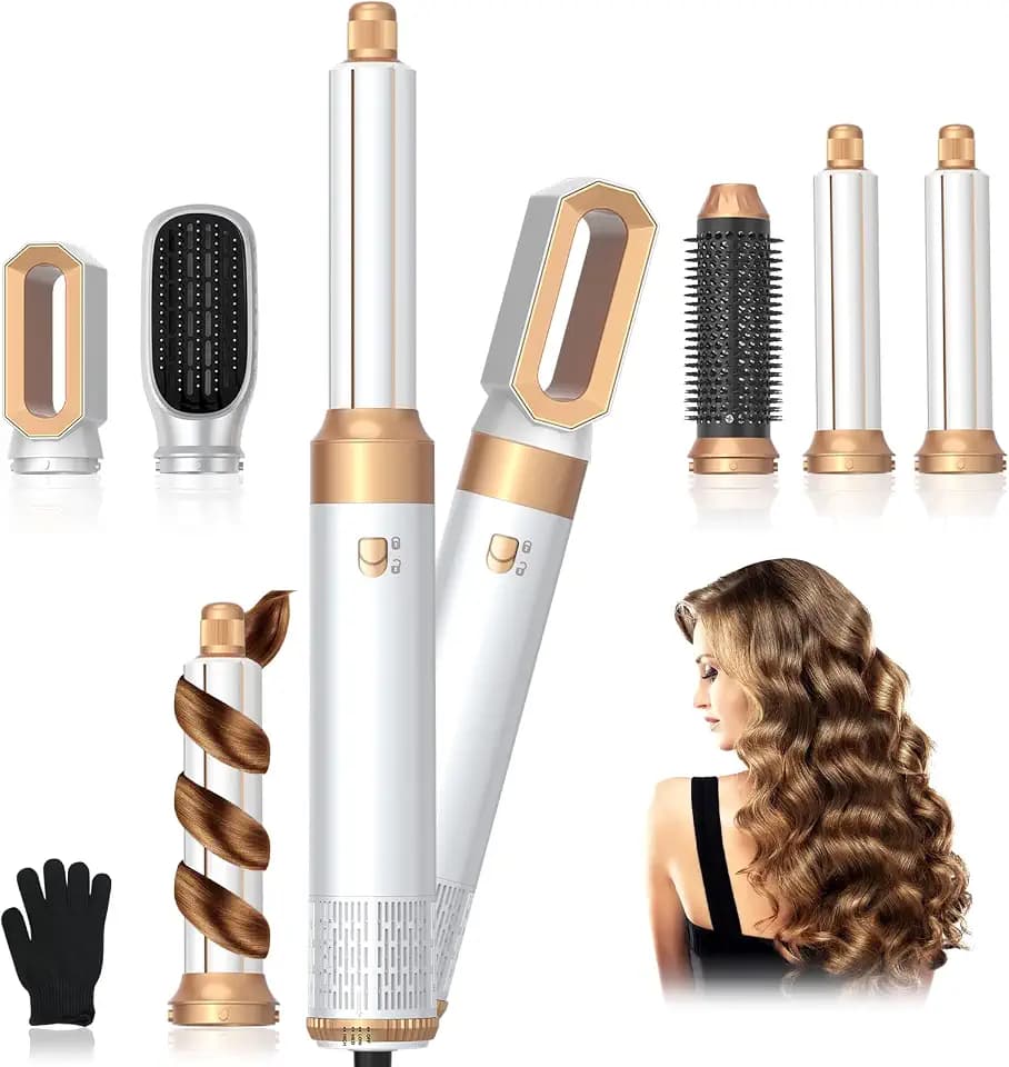 Journeyside 5-in-1 Airstyler Set,Multi-Warmluftbürste für Alltagsstil
