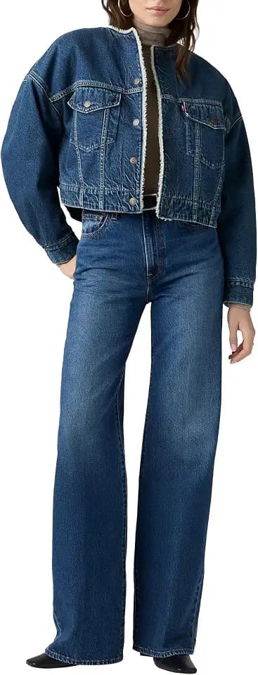 Levi's Damen Ribcage Wide Leg Jeans