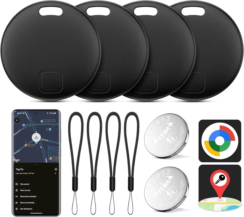 Air Tracker Android, 2026 Neu Smart Tracker Android mit Find Hub (Schwarz)