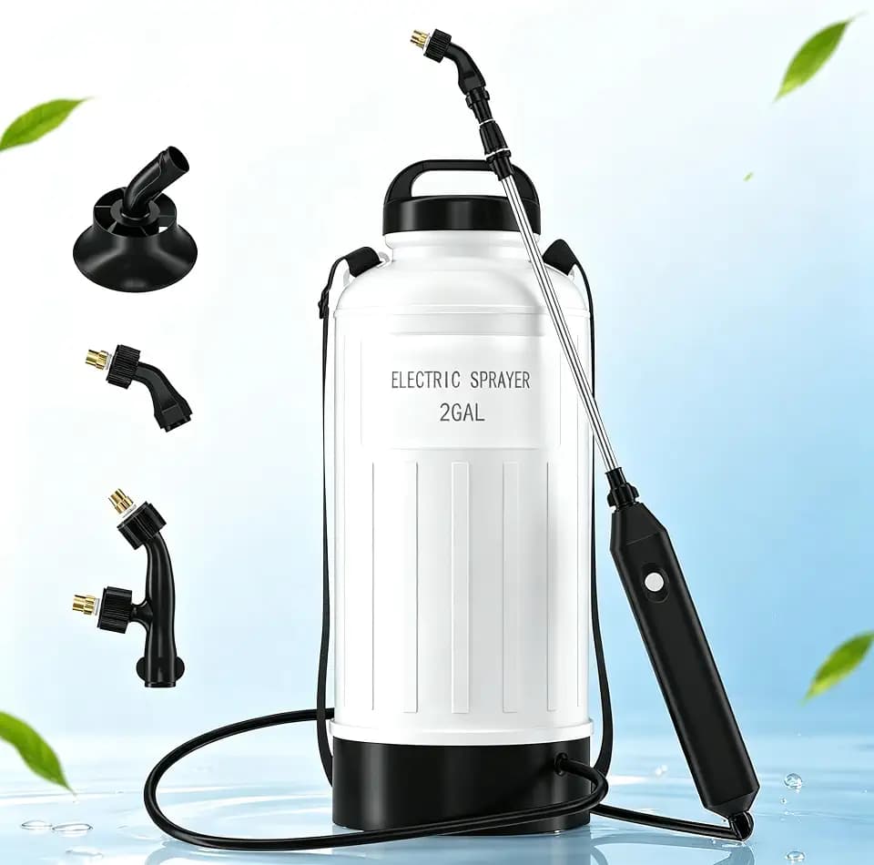 Battery Powered Sprayer 2 Gallon Electric Pump Lawn & Garden Sprayer
