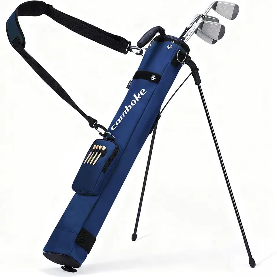 Lightweight Golf Sunday Bag, 2-Way Divider & Rain Hood