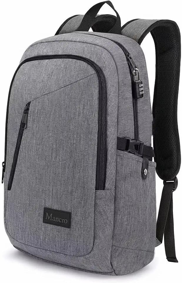Mancro Laptop Backpack for Travel, Anti-theft Business Backpack for Men