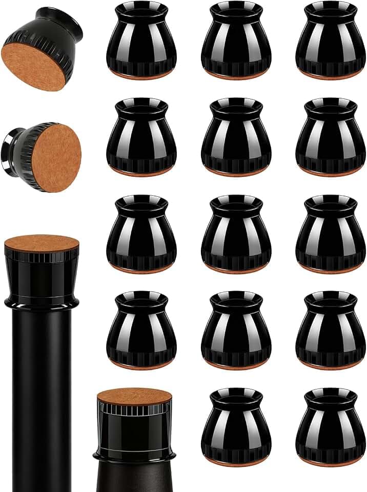 Chair Leg Floor Protectors, 40 Pack Silicone Felt Furniture Leg Guards